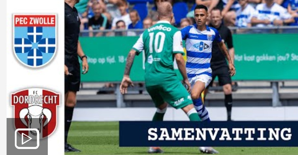Samenvatting PEC Zwolle - FC Dordrecht