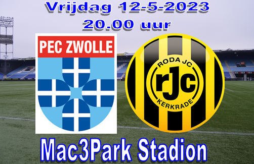 PEC Zwolle blijft meedoen om de titel na winst op Roda JC.
