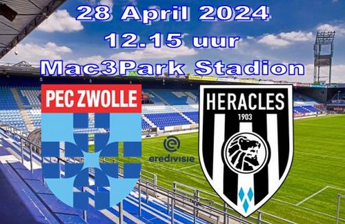 PEC Zwolle na winst op Heracles verzekerd van nog een jaar eredivisie