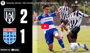 Samenvatting besloten oefenduel Heracles Almelo - PEC Zwolle