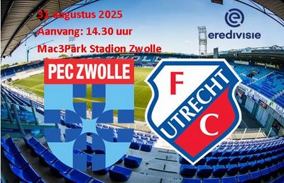 Eerste nederlaag voor PEC Zwolle
