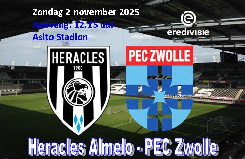 PEC Zwolle krijgt een oorwassing van Heracles Almelo