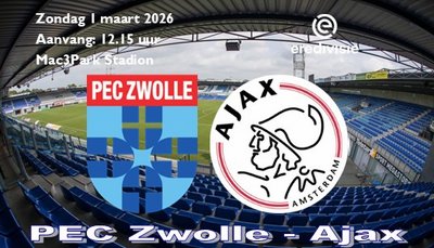 PEC Zwolle laat twee punten liggen tegen Ajax, 0-0