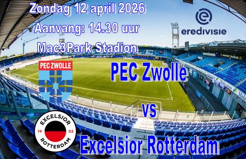 PEC Zwolle niet langs Excelsior Rotterdam