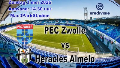 PEC Zwolle wint Overijssels onderonsje van Heracles Almelo
