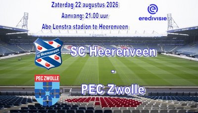 PEC Zwolle  neemt de drie punten mee uit Heerenveen