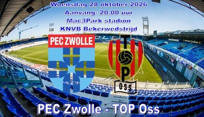 PEC Zwolle - TOP Oss op 28 oktober