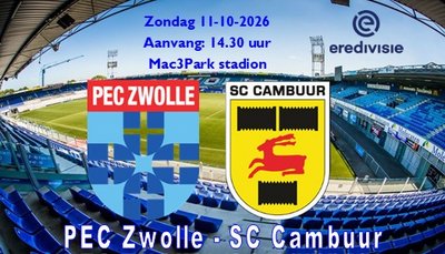 PEC Zwolle verliest weer in eigen huis